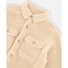Sherpa Oversize Shirt, Beige - Jackets - 5