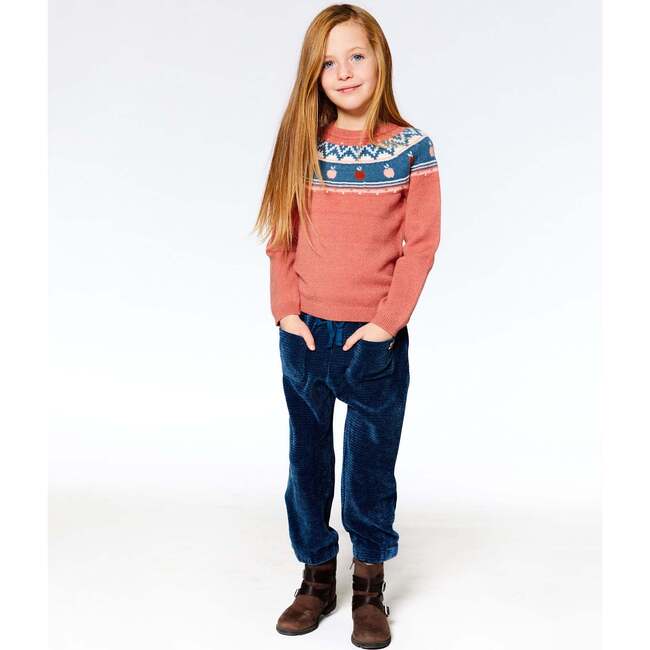 Icelandic Knit Sweater, Terra Cotta - Sweaters - 3