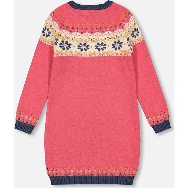 Icelandic Knit Dress, Pink - Dresses - 3