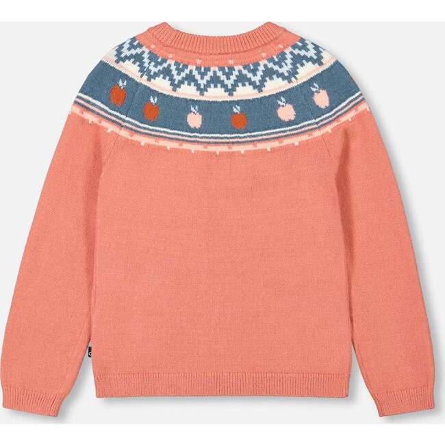 Icelandic Knit Sweater, Terra Cotta - Sweaters - 4