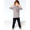 French Terry Denim Jogger Pants, Black - Jeans - 3