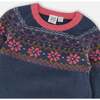 Icelandic Knit Denim Dress, Blue - Dresses - 5