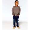 Super Soft Brushed Patch Pocket Rib Sweatshirt, Brown Mix - Sweatshirts - 3