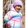 Quilted Transition Jacket, Multicolor Gradient - Coats - 2
