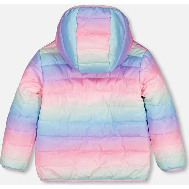 Quilted Transition Jacket, Multicolor Gradient - Coats - 4