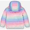 Quilted Transition Jacket, Multicolor Gradient - Coats - 4