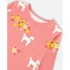 Poodle Print Long Sleeve T-Shirt, Pink - T-Shirts - 4