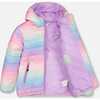 Quilted Transition Jacket, Multicolor Gradient - Coats - 5