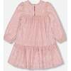 Pleated Lame Fabric Loose Dress, Sparkling Rose - Dresses - 4