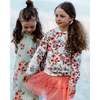 Floral Print Fleece Hoodie, Off-White - Sweatshirts - 2