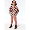 Floral Print Faux Fur Hooded Jacket, Pink & Brown - Jackets - 2