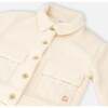 Quilted Pocket Sherpa Jacket, Off-White - Jackets - 5