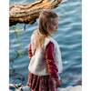 Faux Fur Vest, Off-White - Vests - 2