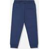 Fleece Drawstring Sweatpants, Indigo Blue - Sweatpants - 3