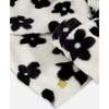 Floral Print Faux Fur Jacket, Off-White & Black - Jackets - 5