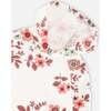 Floral Print Fleece Hoodie, Off-White - Sweatshirts - 5
