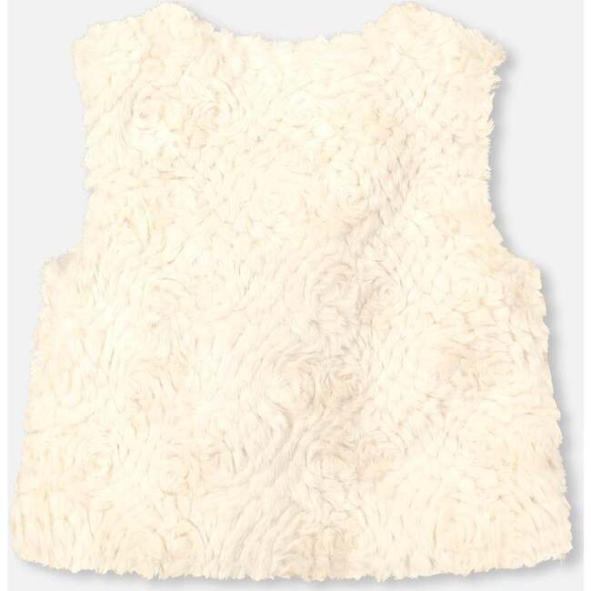 Off white fur vest hotsell