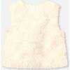 Faux Fur Vest, Off-White - Vests - 4