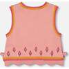 Knit Jacquard Vest, Powder Pink - Vests - 3