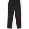 Knee Patch Fleece Treggings, Black - Leggings - 2