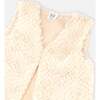 Faux Fur Vest, Off-White - Vests - 5