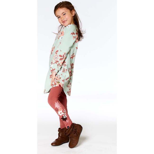 Jersey Stretch Leggings, Pink Cinnamon - Leggings - 2