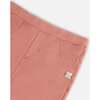 Knee Patch Fleece Treggings, Pink Cinnamon - Leggings - 4