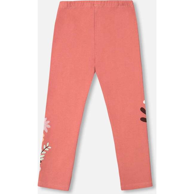 Jersey Stretch Leggings, Pink Cinnamon - Leggings - 3