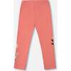 Jersey Stretch Leggings, Pink Cinnamon - Leggings - 3