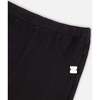 Knee Patch Fleece Treggings, Black - Leggings - 3