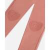 Knee Patch Fleece Treggings, Pink Cinnamon - Leggings - 5