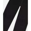 Knee Patch Fleece Treggings, Black - Leggings - 4