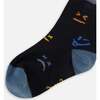 Face Print Socks, Black - Socks - 2
