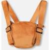 Embroidered Deer Face Velvet Backpack, Brown - Bags - 3