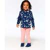 Cat Ears Applique Leggings, Rosette Pink - Leggings - 3