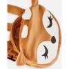 Embroidered Deer Face Velvet Backpack, Brown - Bags - 5