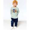 Dino Print Jersey T-Shirt, Sage Green - T-Shirts - 2