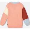 Colorblock Knit Cardigan, Salmon Pink, Sky, Terra Cotta - Cardigans - 3