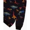 Dino Print Fleece Hoodie, Black Multicolor - Sweatshirts - 4
