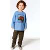 Cool Mountain Print Jersey T-Shirt, Antique Blue - T-Shirts - 3
