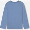 Cool Mountain Print Jersey T-Shirt, Antique Blue - T-Shirts - 4