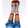 Bear Print Socks, Grey Mix - Socks - 2