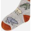 Bear Print Socks, Grey Mix - Socks - 3