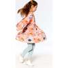 Apple Print Brushed Jersey Long Sleeve Dress, Salmon Pink - Dresses - 2
