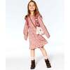 Floral Print Woven Frilled Dress, Dusty Mauve - Dresses - 2