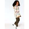 Bear Print Fleece Hoodie, Beige - Sweatshirts - 3