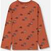 All-Over Camper Print Jersey T-Shirt, Burnt Orange - T-Shirts - 3