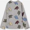 Bear Print Jersey T-Shirt, Grey Mix - T-Shirts - 3
