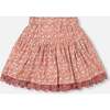 Floral Print Woven Skirt, Dusty Mauve - Skirts - 4