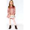 Floral Print Long Sleeve Woven Blouse, Dusty Mauve - Blouses - 2